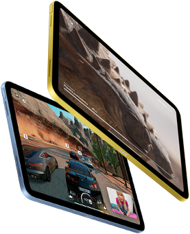 Se muestra Apple TV+ y un juego con SharePlay en el iPad.