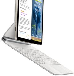 iPad Air conectado a un Magic Keyboard